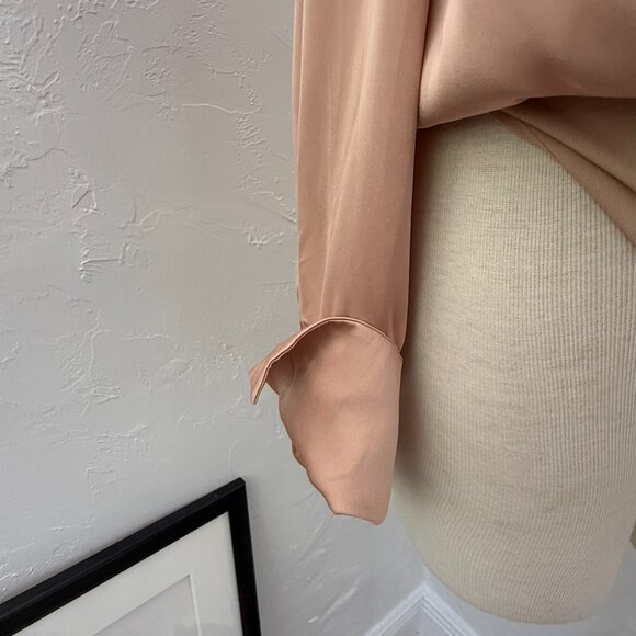 FAVORITE DAUGHTER The Date Blouse Bodysuit In Camel Tan M NWOT - Picture 9 of 11